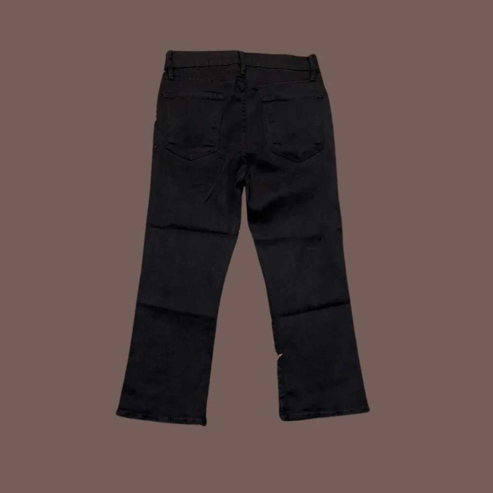 FRAME Le Crop Bootcut Jeans | Herring Black | Size 30 | Premium Denim - Picture 2 of 5